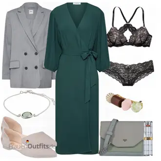 Outfit mit Grau Plateauschuh Apple of Eden "Frühlings Outfit"