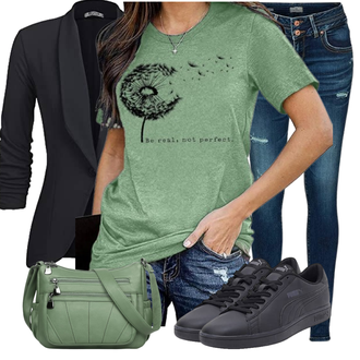 Stil, Western Outfit mit Schwarz/Dunkelgrau/Dunkelblau Kurzblazer/Boyfriend Blazer/Strick­blazer/Blazerjacke/Lederjacke/Lässiger Blazer/Smoking Blazer/Blusenblazer/Eleganter Blazer Unibelle "Sommer Look für den Alltag"Look: Stil, Uni, Festlich, Büro, Goa, Business, Workwear, Sportlich, Casual, Elegant, Edel, Classic, Old Money