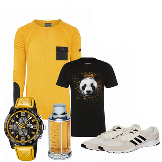 Outfit mit Weiß Sneaker Adidas Originals "Speed"