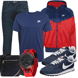 Kleidung Blau Nike Sportswear kombinieren image