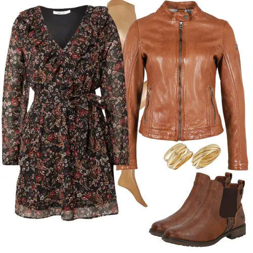 Outfit in herbstlichen Farben   