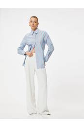 Long Shirt Long Sleeve Classic Collar Cotton