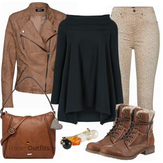 Outfit mit Rot Stiefel Tom Tailor "Heine Pullover"