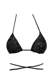 Fall in Love Regular Fit Paisley Bikini Top