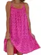 shownicer Sommerkleid Damen Bedrucktes Camisole-Kleid Sexy Ärmellos Kleid Kurz Sommer Lässiges Blumendruck Kleider Boho Strandkleid Minikleid B Rosa L