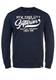 Indicode Galilero Herren Sweatshirt Pullover Pulli mit Rundhalsausschnitt, Größe:M, Farbe:Navy (400)