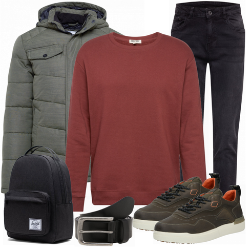 Schwarz Accessoire Gürtel About You kombinieren