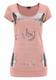 LAURA SCOTT Shirt mit Glanzprint rosé