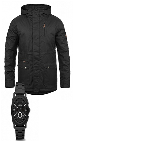 Blau Jacke Winter Parka !Solid kombinieren