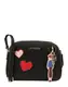 Love Moschino Umhängetasche mit Herzen schwarz