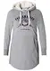 Sheego Casual Sweatkleid mit Kapuze hellgrau