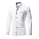 Rmine Herren Langarm Hemd Bügelleicht für Freizeit Business M-4XL (Weiß, Medium)