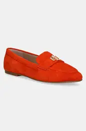 Mokasini iz semia Lauren Ralph Lauren Averi III enski, oranna barva, 802946809009
