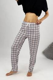 80156 Women Pyjama Bottom-WHITE-RED