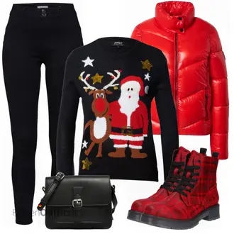Silvester Outfits mit Schwarz/Braun Umhängetasche/Mannstasche/Businesstasche/Tasche Büro/Schulranzen About You "Silvester Outfit"