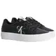 Calvin Klein Damen Vulcanized Sneaker Flatform Laceup Plateau, Schwarz (Black), 38