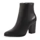DREAM PAIRS Damen Stiefeletten mit Blockabsatz Anita,Size 40.5,Schwarz/Pu,Anita
