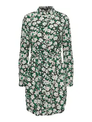 PIECES Kleid ''''Athena'''' grün / tanne / pastellpink / weiß