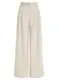 AUTOMET 2025 Damenhose mit weitem Bein, hohe Taille, lockere Passform, Business-Arbeitshose mit Taschen, Beige, Groß