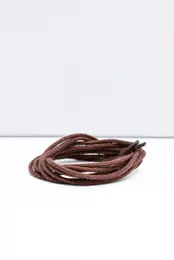 Brown Thin Round Shoelaces