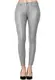 EGOMAXX Damen Hose Leder Optik Skinny High Waist Biker Kunstleder, Farben:Grau, Größe:38