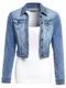 SS7 Neuer Frauen Stretch Jeansjacke,sizes 8 to 16 - Denim Blau, 36