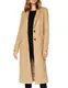 Amazon-Marke: find. Damen Langer Mantel, Beige (Camel), 38, Label: M