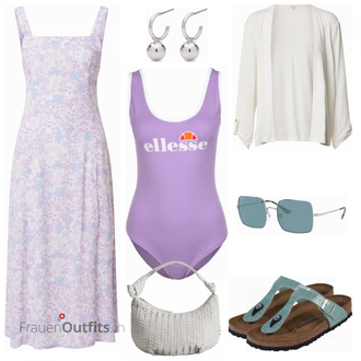 Outfit mit Lila Ellesse "Bequemer Alltagslook"
