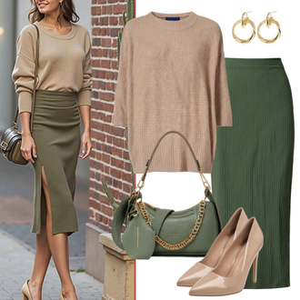 outfit mit Bela/Bež/Khaki/Siva/Krem/Rjava/Oranžna/Svetlo modra Čevelj s trakom/Udobna črpalka/Visoka petka/Poročna čevlja/Elegantni Čevelj/Vintage Črpalka/Poslovna Obutev dstreet "Pomladanska obleka"
