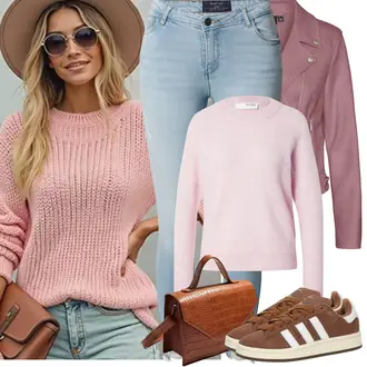 Jeans Outfits Skinny mit Hellblau Lederjacke/Ankle Boot/Cropped Jeans/Jeans mit Schlitz/Jeans mit Loch/Push up Jeans/Leather jackets Noisy may "Frühling outfit"