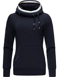 Ragwear Damen Kapuzen-Pullover Hoodie Sweatshirt warm Ermell Navy Gr. XS