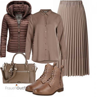 Outfit mit Braun Stiefel Apple of Eden "Cooles Herbst Outfit"