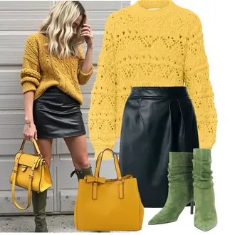Boho Outfit met geel Katoenen vest/Gevoerd vest/Wollen vest/Zomer vest/vest traditioneel kostuum/Cardigan met franje/Kort gebreid vest/Boucle vest/Vintage vest/Cardigan met ronde hals/Trui met Franje/Nicki trui/Mohair Pullover/Gebreide Trui/Uitgesneden Trui/Gehaakte trui/Dikke Trui/Kabeltrui SAINT TROPEZ "Klassieke Outfit"Look: Met transparantie, Klassiek, 70s, Retro, Vintage, Extra groot, Boho, Traditional, Lak