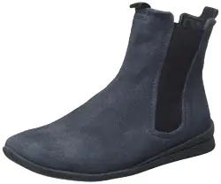 THINK! Damen SPUAT nachhaltige Leder gefütterte Chelsea-Boots, 8010 Navy/Kombi, 38 EU