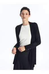 Shawl Collar Plain Long Sleeve Women's Knitwear Cardigan