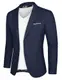 PJ PAUL JONES Herren Sakko Sportlich Modern Anzugjacke Regular Fit Jackett Blazer für Business Hochzeit (Marineblau, M)