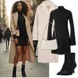 Čierne pletené šaty outfity image