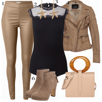 Retro Outfit s Hnědá/Béžová/Šedá/Khaki Vintage Bund/Přechodné Bundy/Letní Bund/Kožené Bund/Motorkářská bunda/Kožená vintage bunda/Neobvyklá bunda/Motorkářské Bund Oakwood "Skvělé pro podzim"Look: Cool, Italský, Krásný, Old Money, Venkovní, Western, Retro, 80tá léta