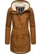 Ragwear Warmer Damen Winterparka mit Teddyfell-Kapuze Elsie Cinnamon22 Gr. M