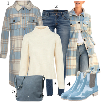 Outfit sa Plava Čizmica Rieker "Tvoj otmjeni outfit"