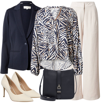 Outfit mit Rosa/Beige/Blau High Heel/High Heels Stiefelette Steve Madden "Elegantes Herbst Outfit"