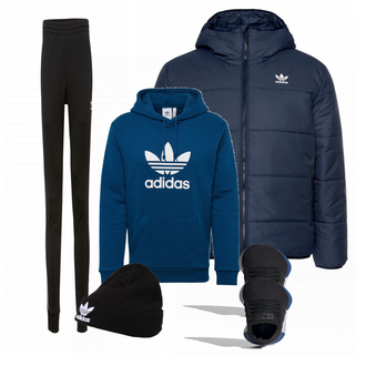 Outfit mit Schwarz Sneaker Adidas "Adidas"