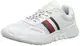Tommy Hilfiger Damen Tommy Sporty Branded Runner Sneaker, Weiß (White Ybs), 38 EU