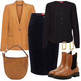 Rok Outfits Geruit voor Dames image