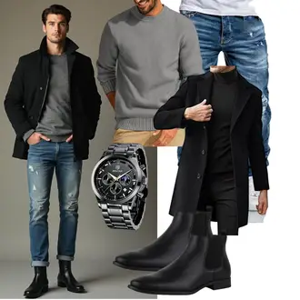 Mit Trennfächern Outfit mit PJ PAUL JONES "Freizeit Outfit"
