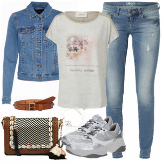 Outfit mit T Shirt Cartoon "Stylische Kombination für den Frühling"