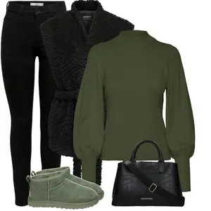 Outfit met Grijs Laars UGG "Perfect voor de herfst"