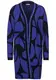Street One Damen Langer Cardigan mit Print in Blau