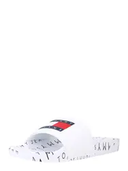 Tommy Jeans Pantolette weiß / navy / rot