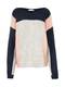 VILA Pullover GRISINA BATWING navy / hellgrau / rosa